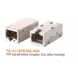 FTP CAT6A Inline Coupler,Zinc alloy housing