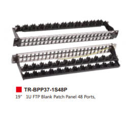 19” 1U FTP Blank Patch Panel 48 Ports,