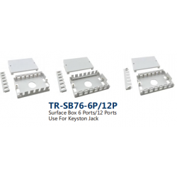 Surface Box 6 Ports/12 Ports  Use For Keyston Jack