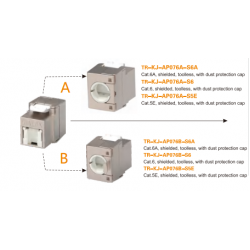 CAT6A/CAT6/CAT5E.shield,toolless,with dust protection cap