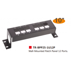 Wall-Mounted Patch Panel 12 Ports