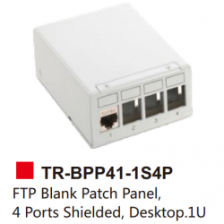 FTP Blank Patch Panel,  4 Ports Shielded, Desktop.1U