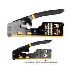 Crimping Tool CAT.5e/6/6A modular plugs,  the number of crimping pins is 8P and 6P.