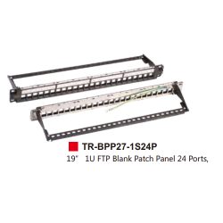 19” 1U FTP Blank Patch Panel 24 Ports,