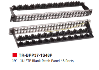 19” 1U FTP Blank Patch Panel 48 Ports,