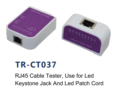 RJ45 Cable Tester,Use for LedKeystone Jack And Led Patch Cord