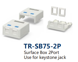 Surface Box 2Port Use for keystone jack