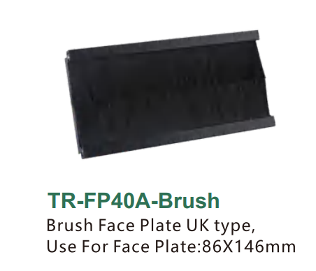 Brush Face Plate UK type,Use For Face Plate:86X146mm