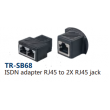 ISDN adapter RJ45 to 2xRJ45 JACK