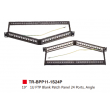 19” 1U FTP Blank Patch Panel 24 Ports, Angle