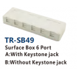 Surface Box 6 Port A:With Keystone jack B:Without Keystone jack