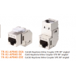 CAT6A,CAT6,CAT5E,Keystone Inline Coupler,STP,90 degree angled